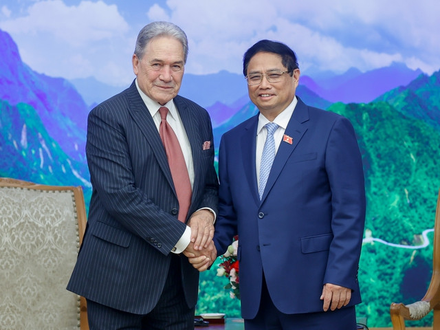 Thủ tướng Phạm Minh Chính tiếp Phó Thủ tướng, Bộ trưởng Ngoại giao New Zealand