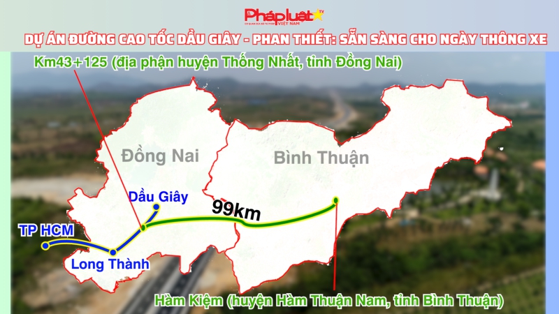 Dự án đường cao tốc Dầu Giây - Phan Thiết: Sẵn sàng cho ngày thông xe