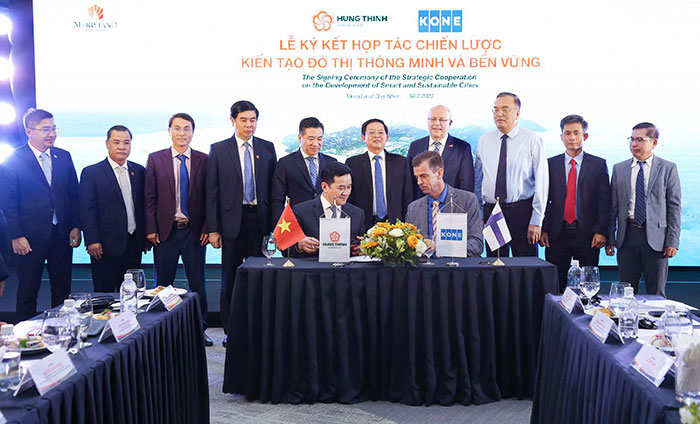 Tập đoàn Hưng Thịnh ký hợp tác chiến lược với Kone Việt Nam