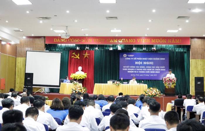 Đảng bộ Công ty cổ phần Nhiệt điện Quảng Ninh sơ kết công tác Đảng 6 tháng đầu năm và phương hướng 6 tháng cuối năm 2022